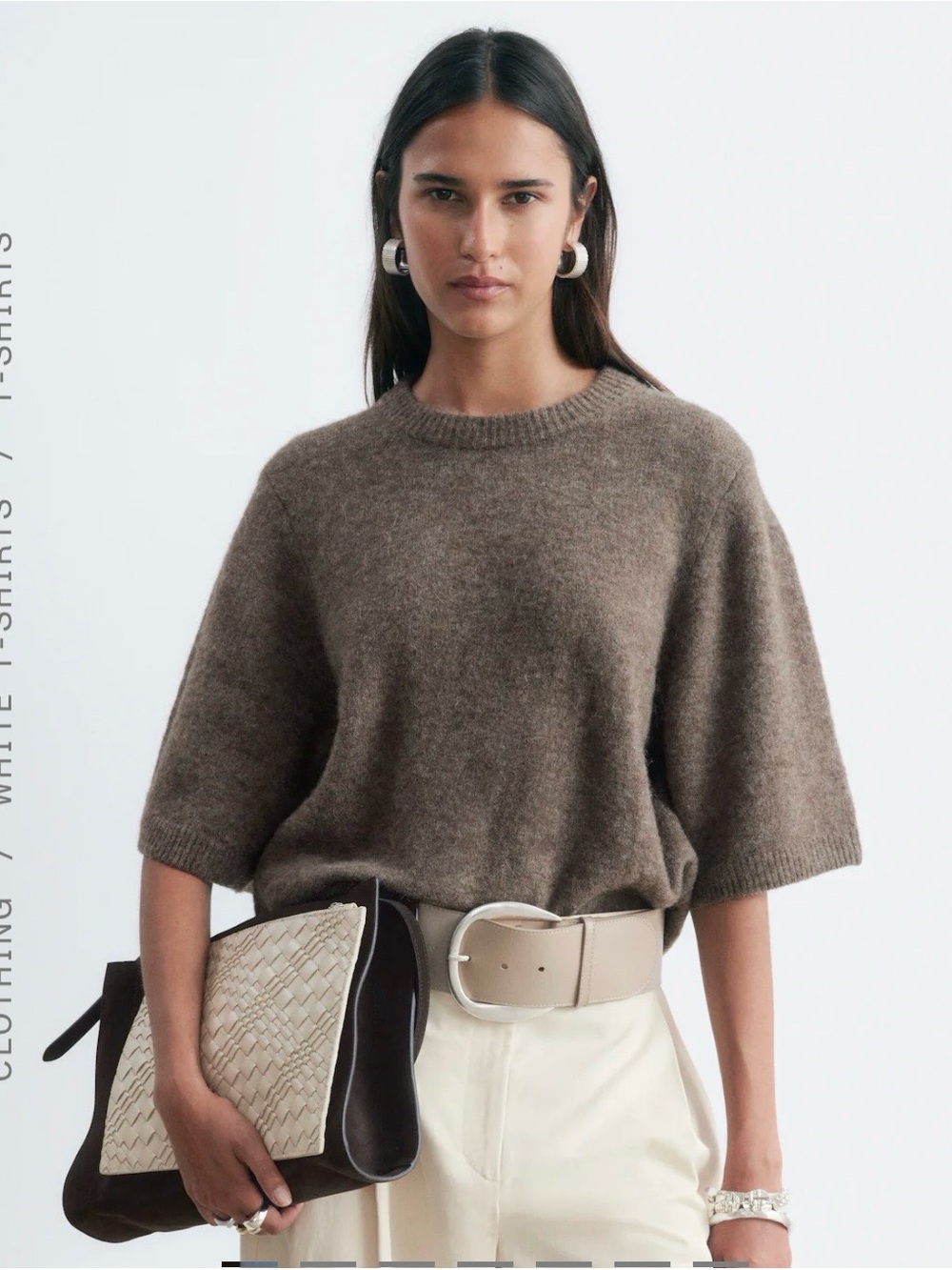 EUC & Other Stories Alpaca blend knitted T-shirt
